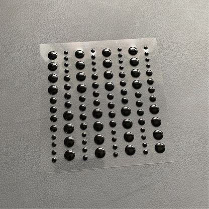Adhesive Enamel Dots Jet Black