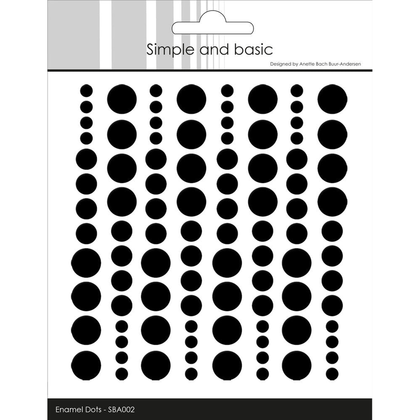 Adhesive Enamel Dots Jet Black