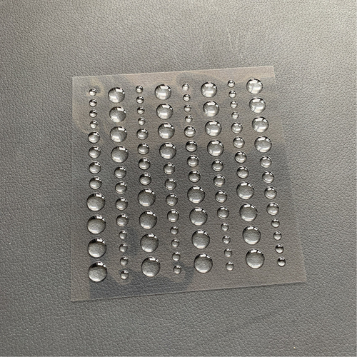 Adhesive Enamel Dots Clear Water