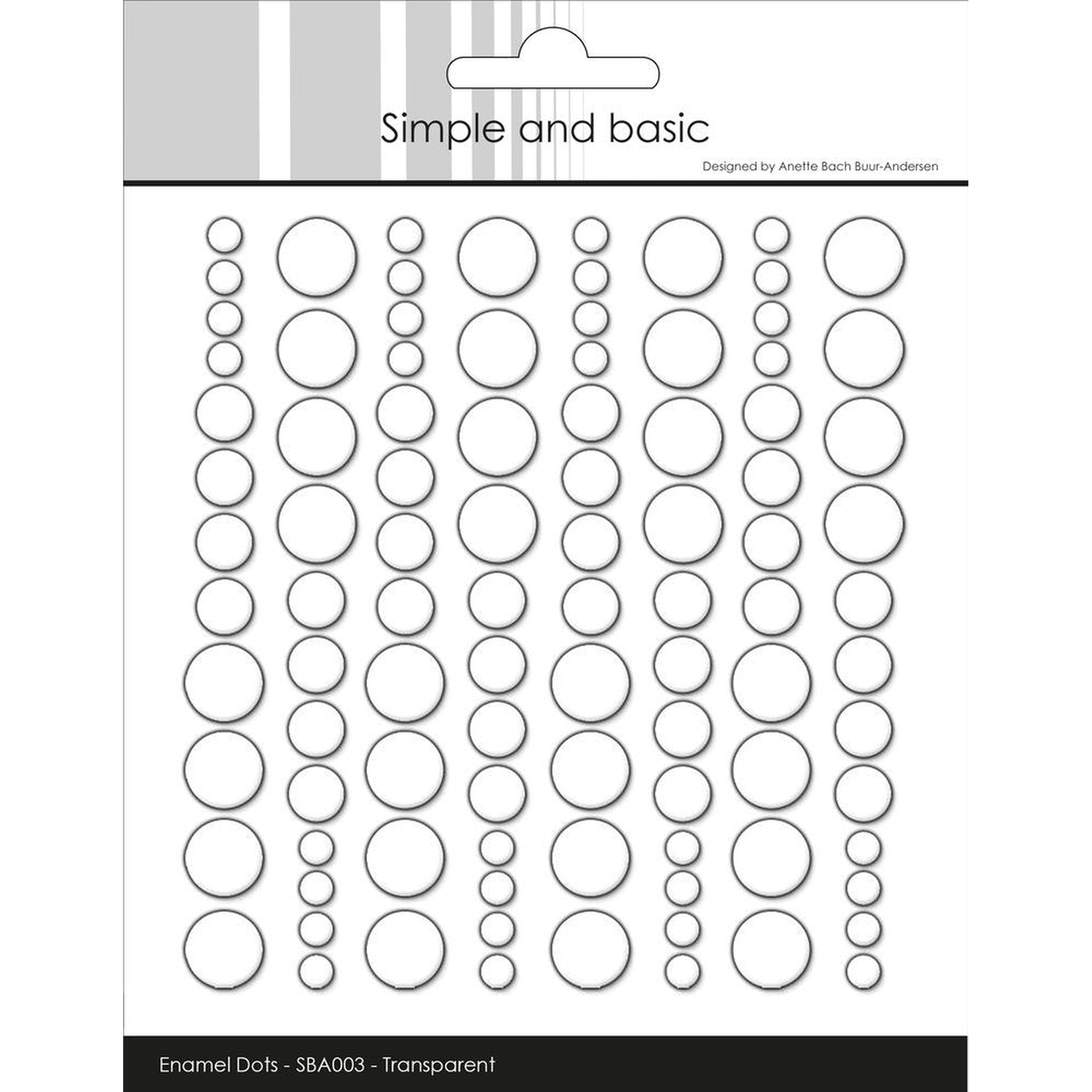 Adhesive Enamel Dots Clear Water
