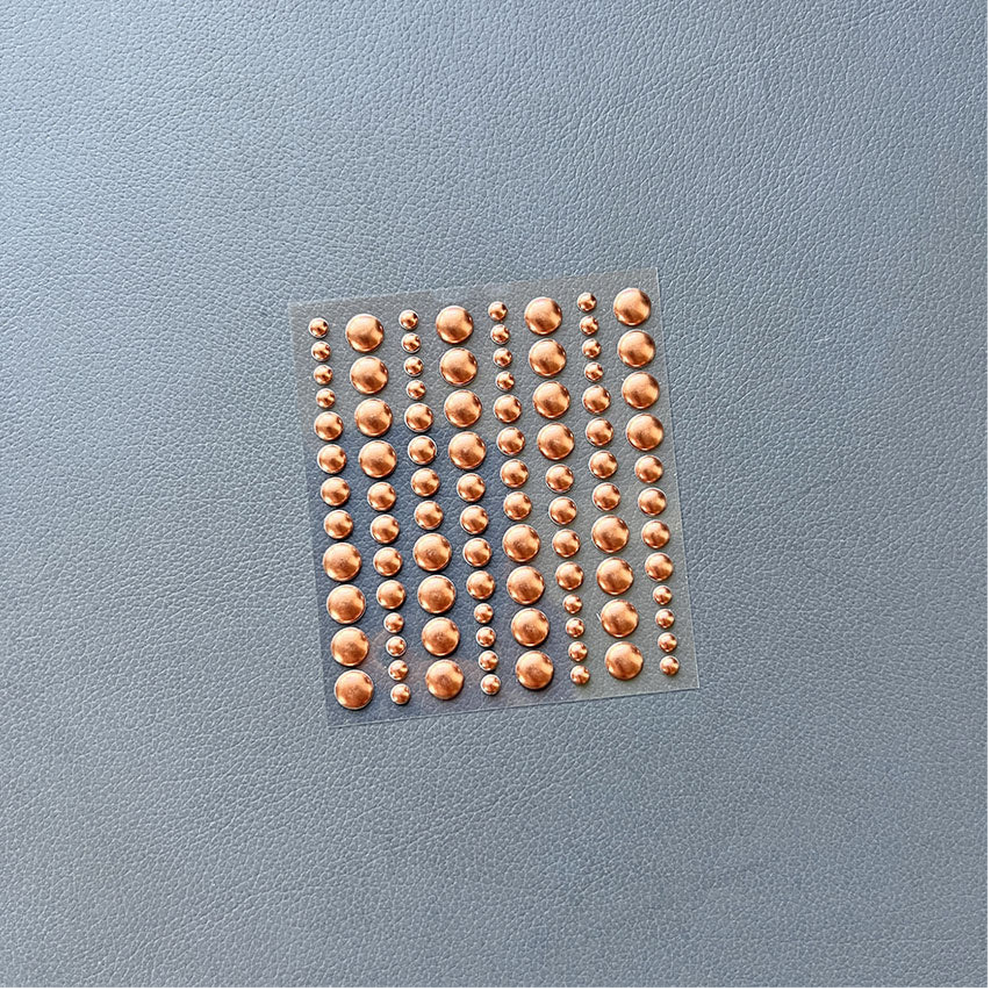 Adhesive Enamel Dots Metallic Antique Gold Matte