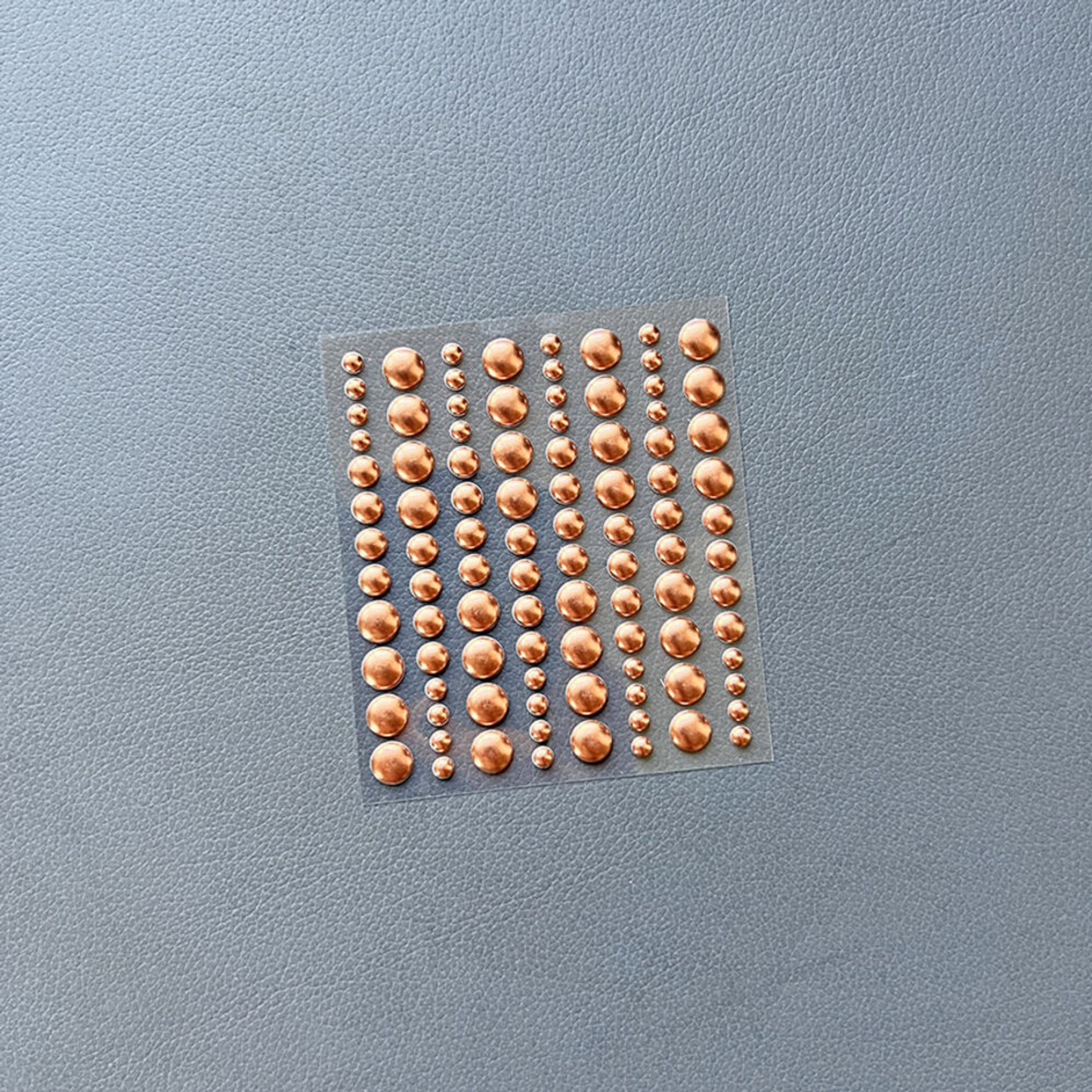 Adhesive Enamel Dots Metallic Copper Matte