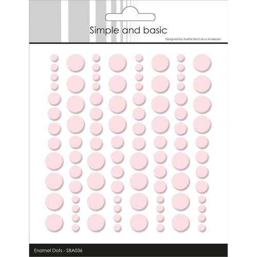 Adhesive Enamel Dots Light Pink