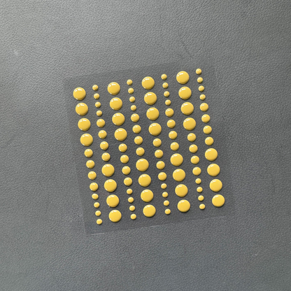Adhesive Enamel Dots Olive