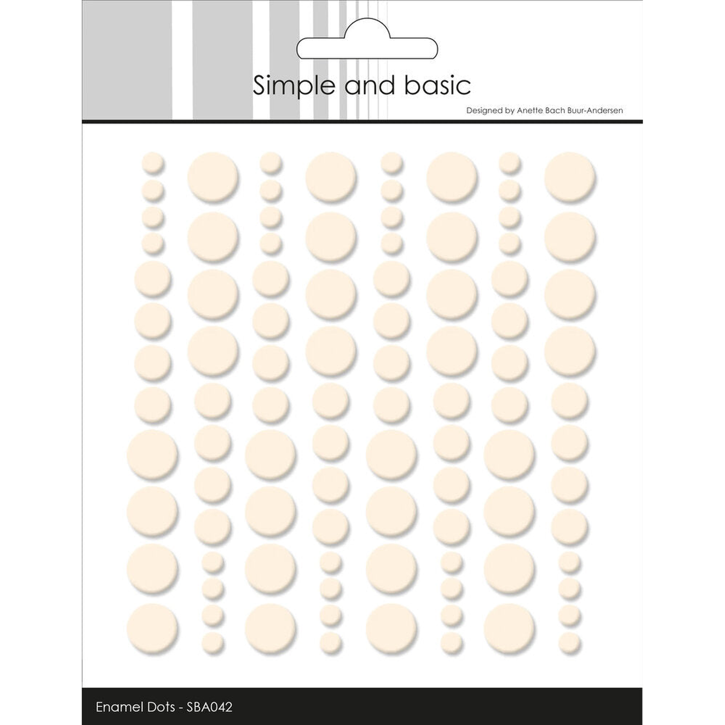 Adhesive Enamel Dots Nougat