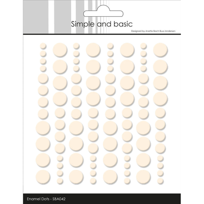 Adhesive Enamel Dots Nougat