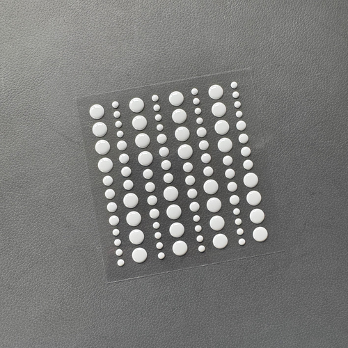 Adhesive Enamel Dots Light Grey