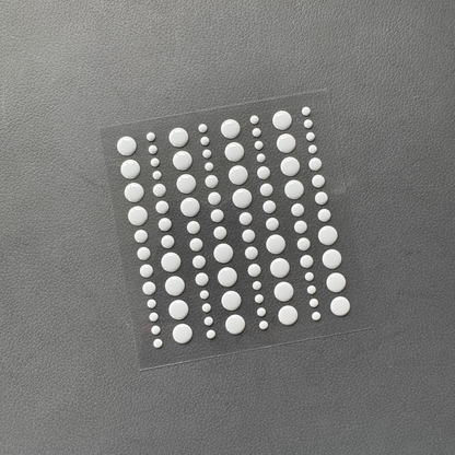 Adhesive Enamel Dots Light Grey
