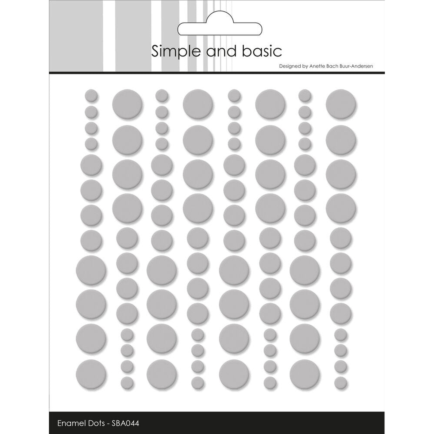 Adhesive Enamel Dots Light Grey