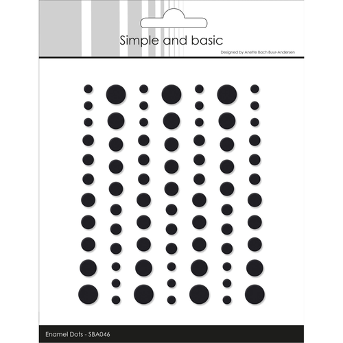 Matte Enamel Dots Black