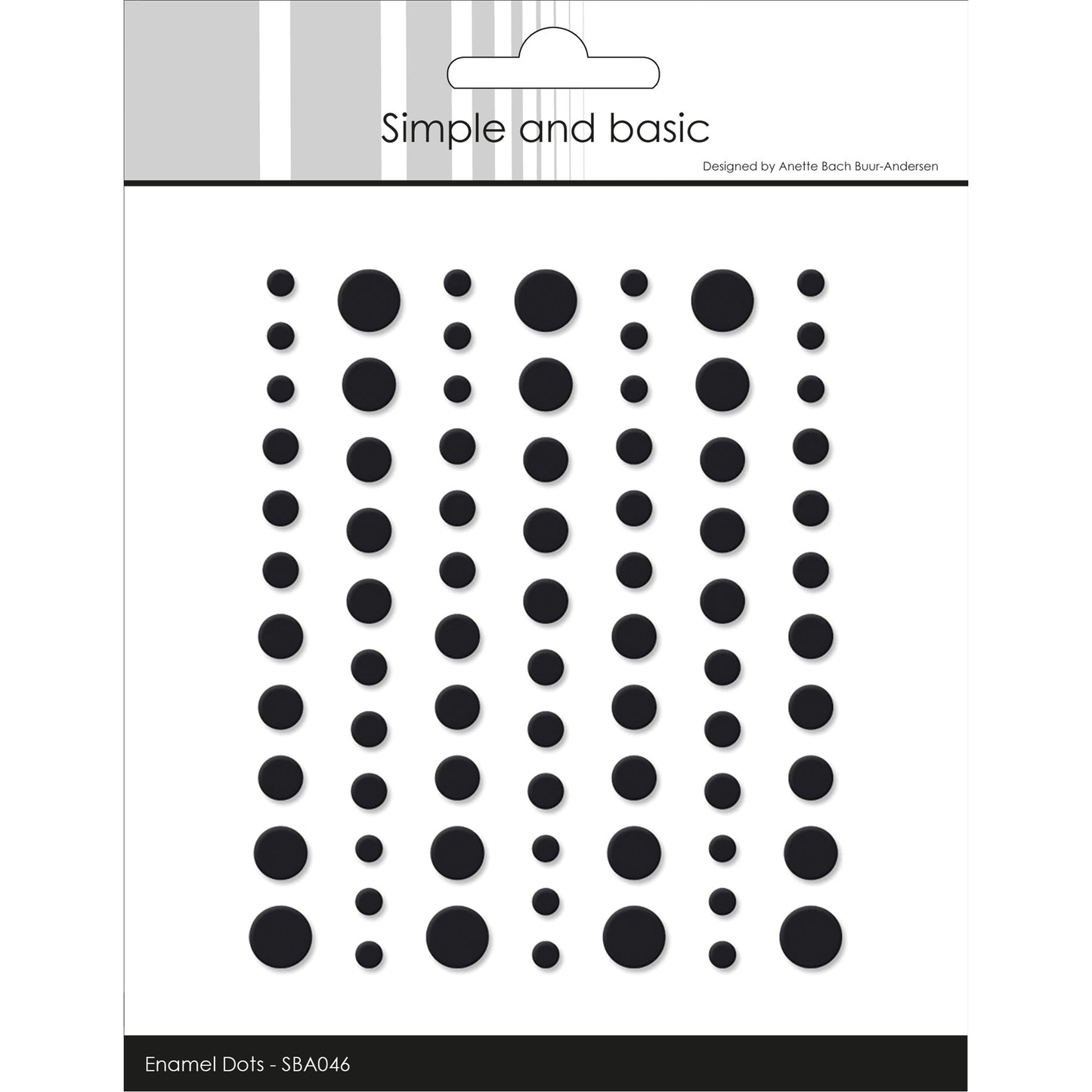 Matte Enamel Dots Black