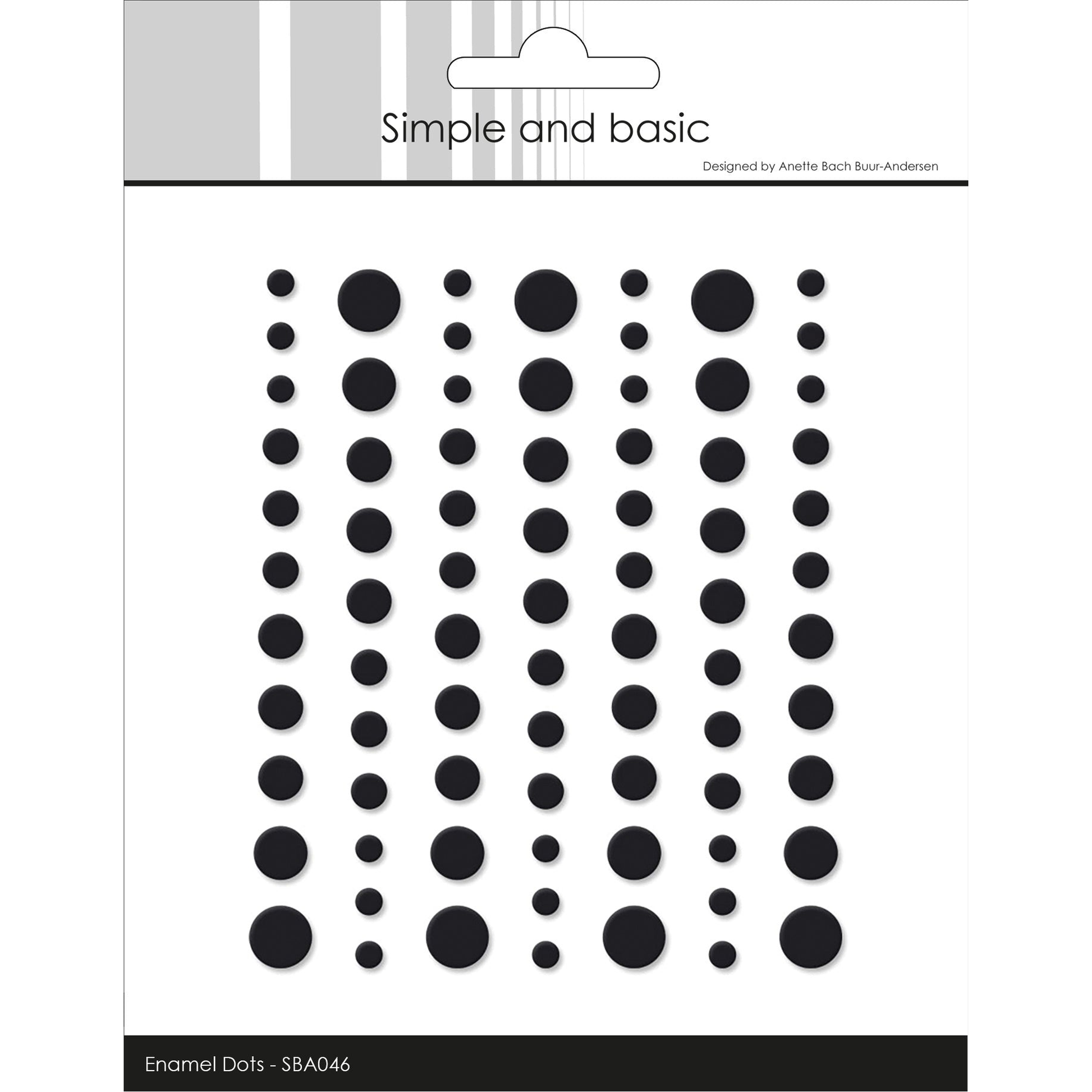Matte Enamel Dots Black