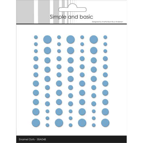Matte Enamel Dots Light Blue