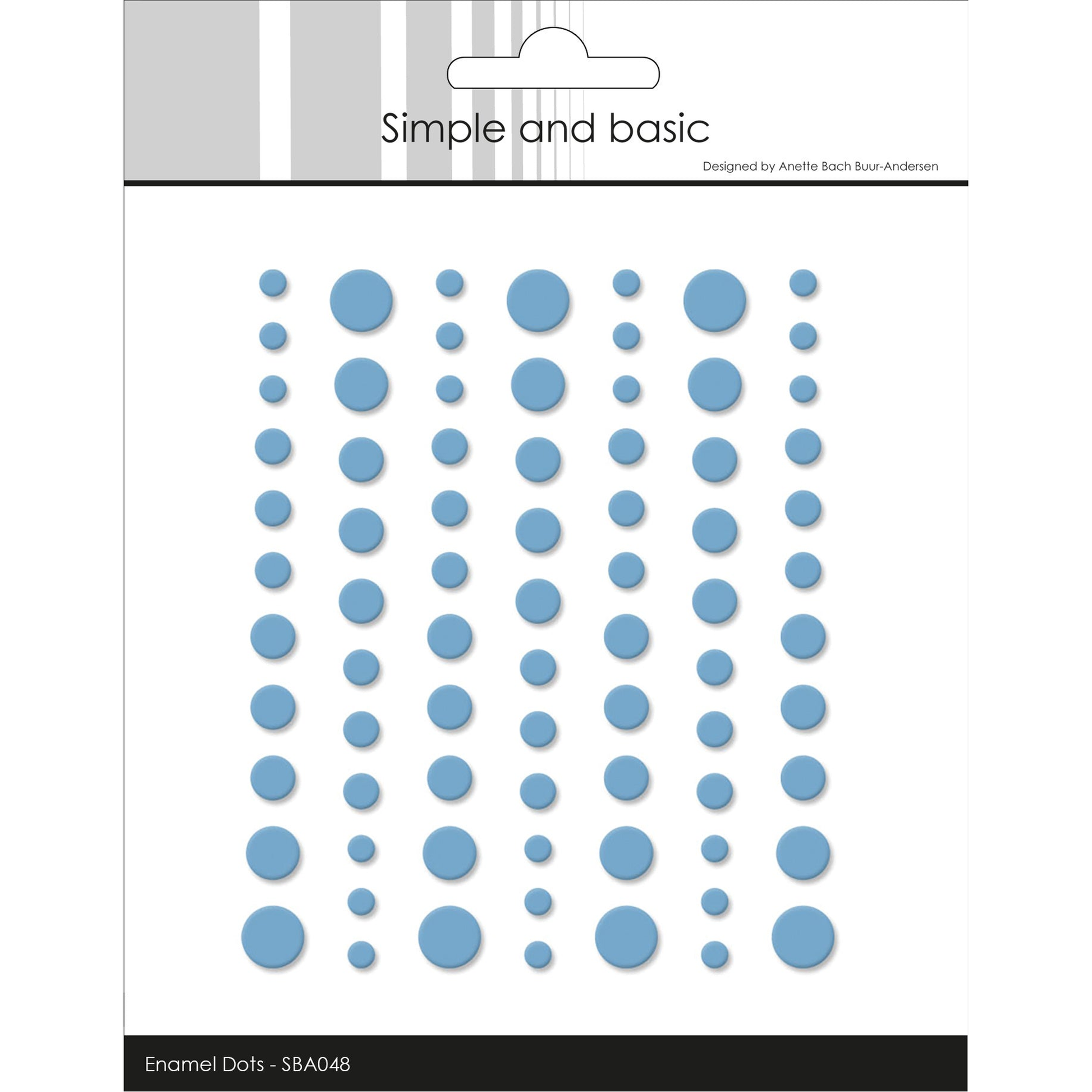 Matte Enamel Dots Light Blue