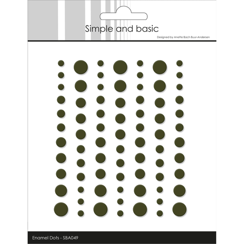 Matte Enamel Dots Forest Green