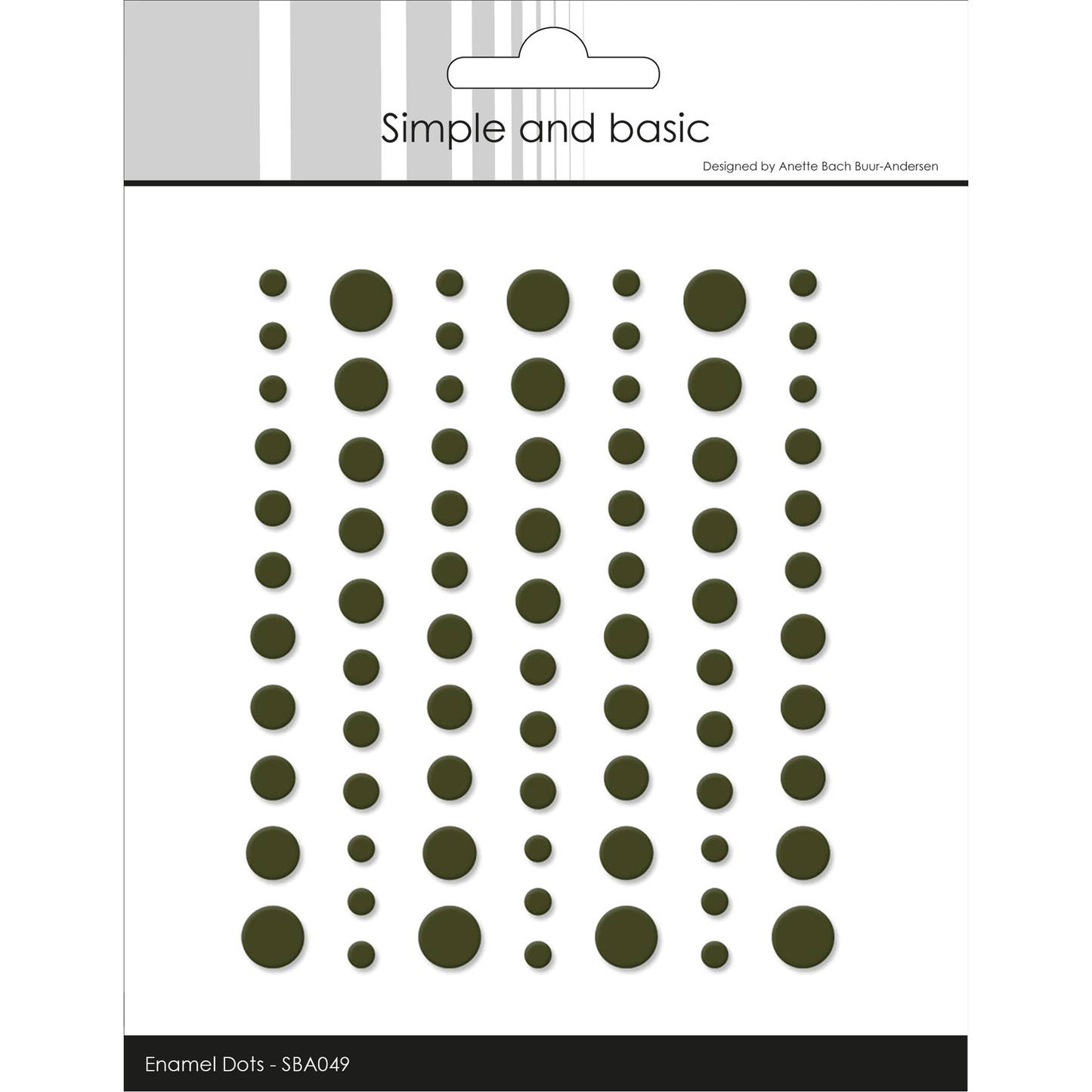 Matte Enamel Dots Forest Green