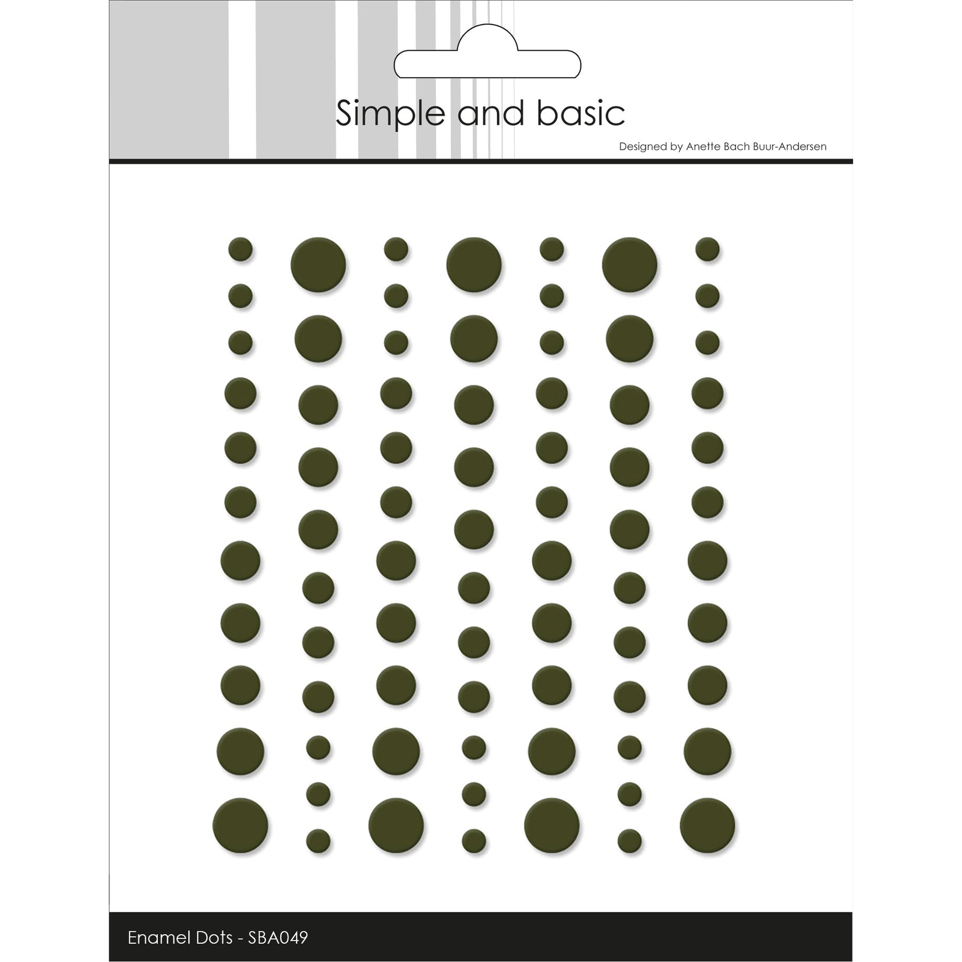 Matte Enamel Dots Forest Green
