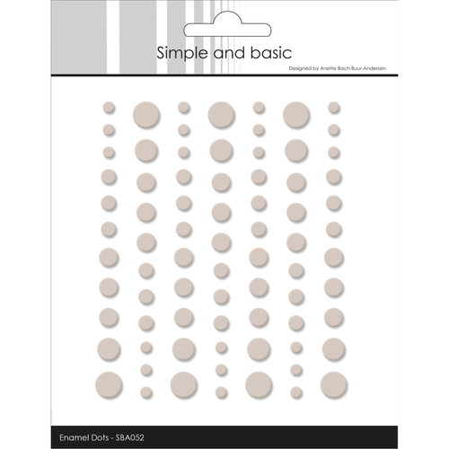 Matte Enamel Dots Beige