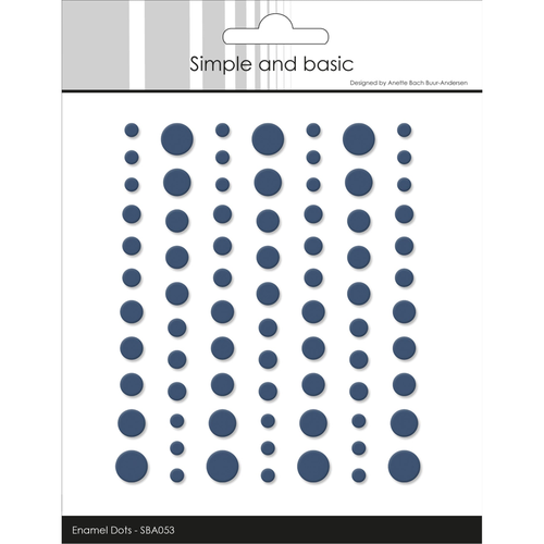 Matte Enamel Dots Navy