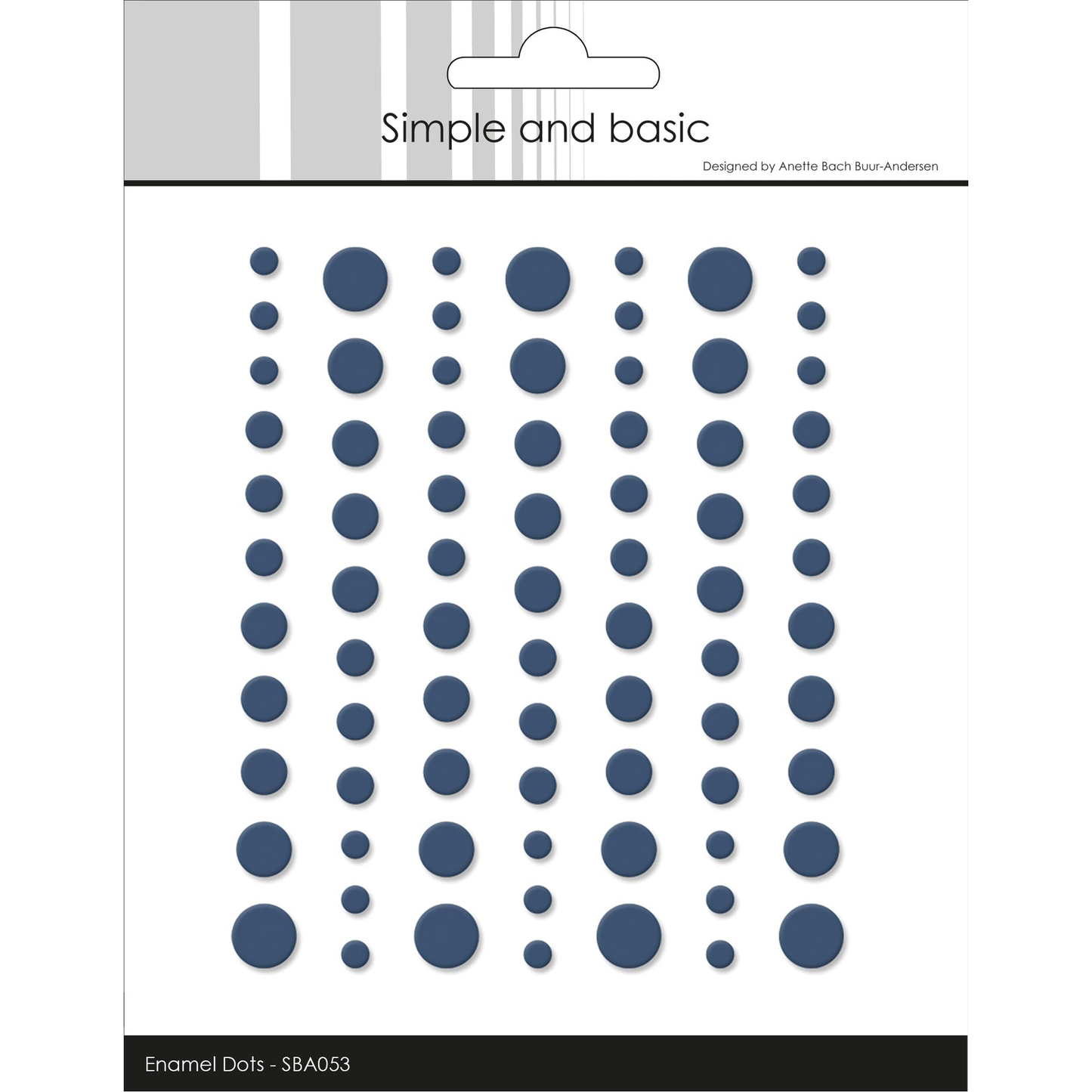 Matte Enamel Dots Navy