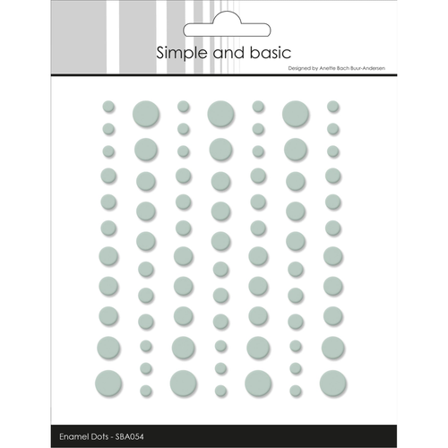 Matte Enamel Dots Eucalyptus