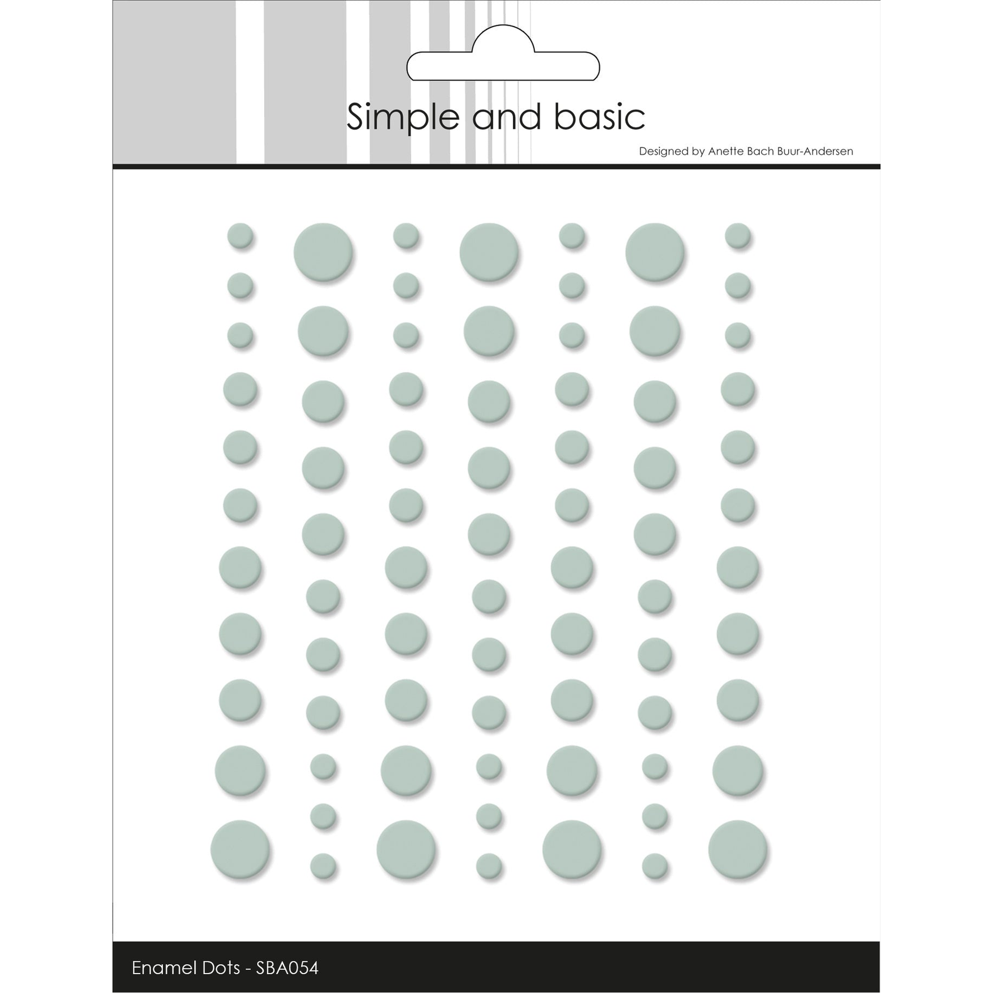 Matte Enamel Dots Eucalyptus