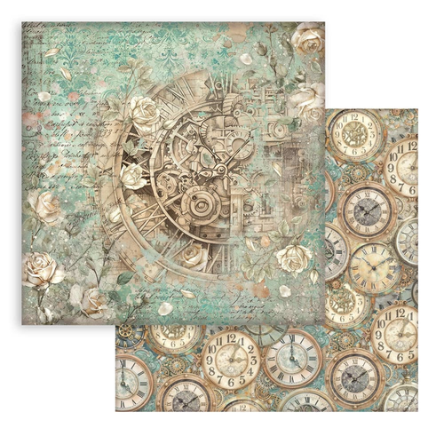 Gardens of Time Sheet Clock and Roses