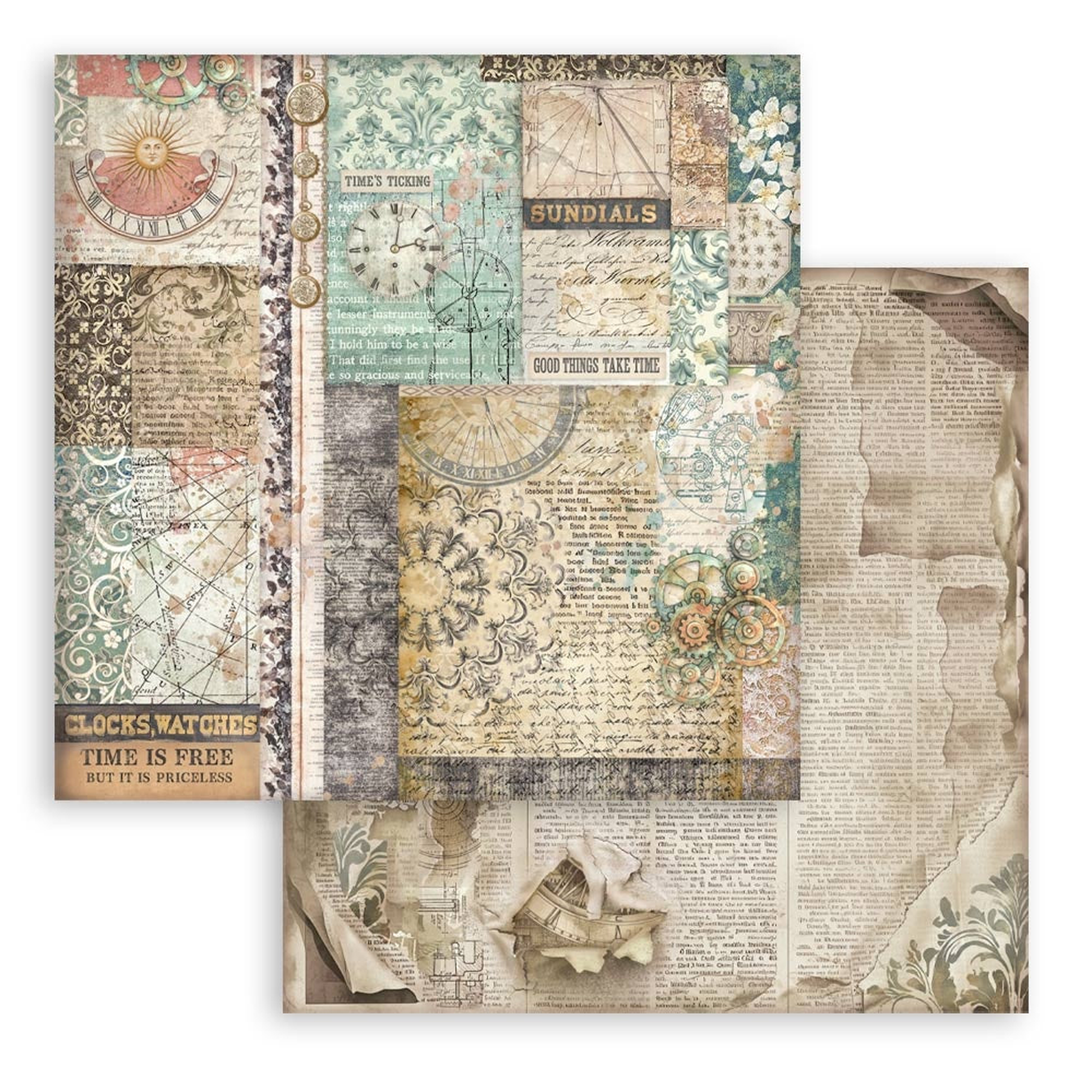 Gardens of Time Sheet Mixed Patterns