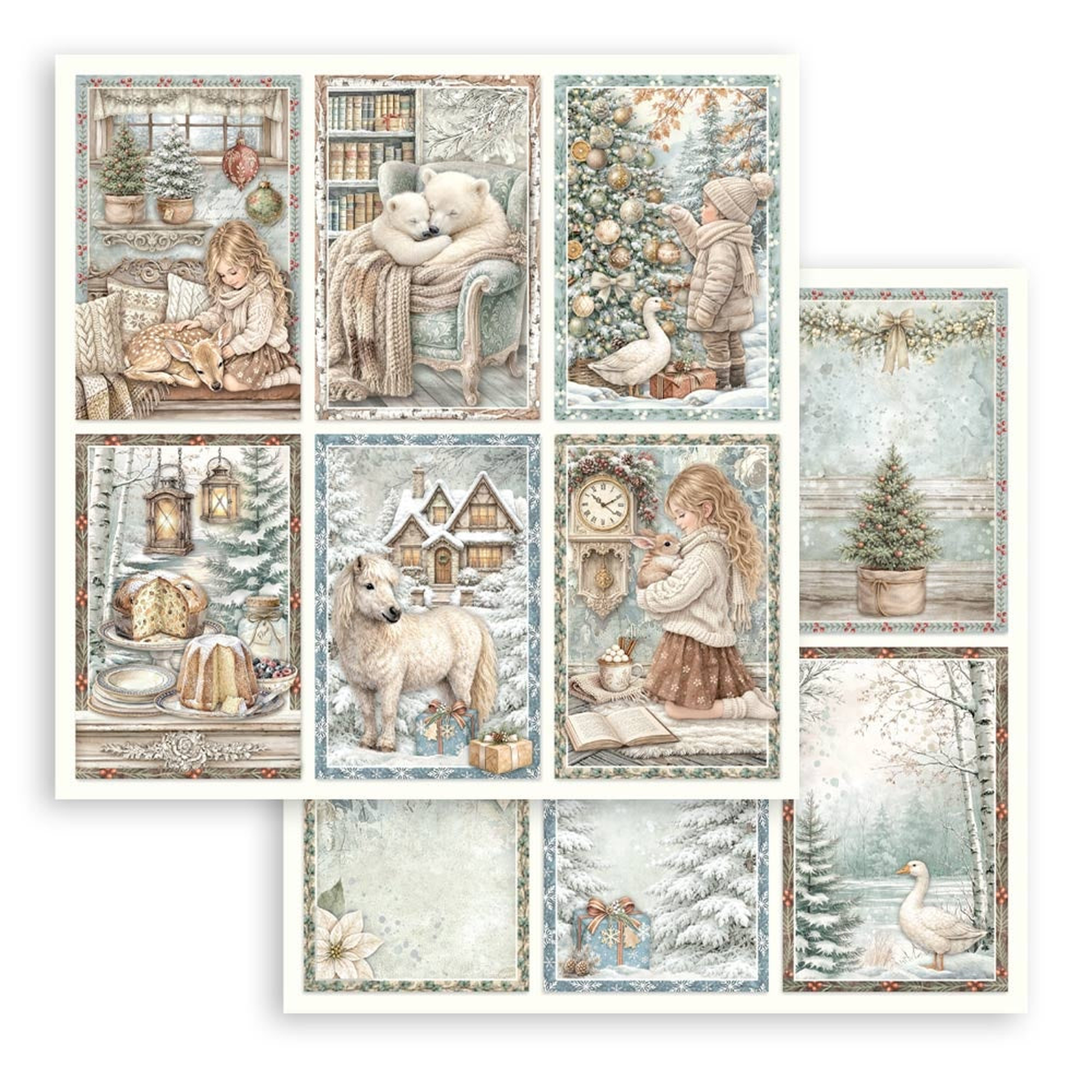 White Christmas 6 cards