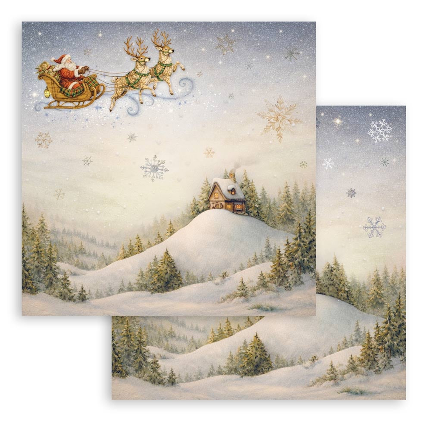 Silent Night Santa Claus Sleigh