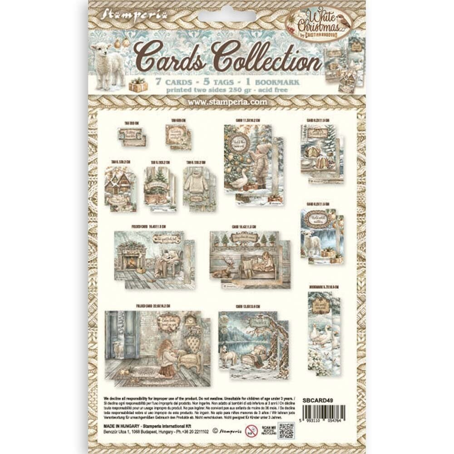 White Christmas Cards Collection