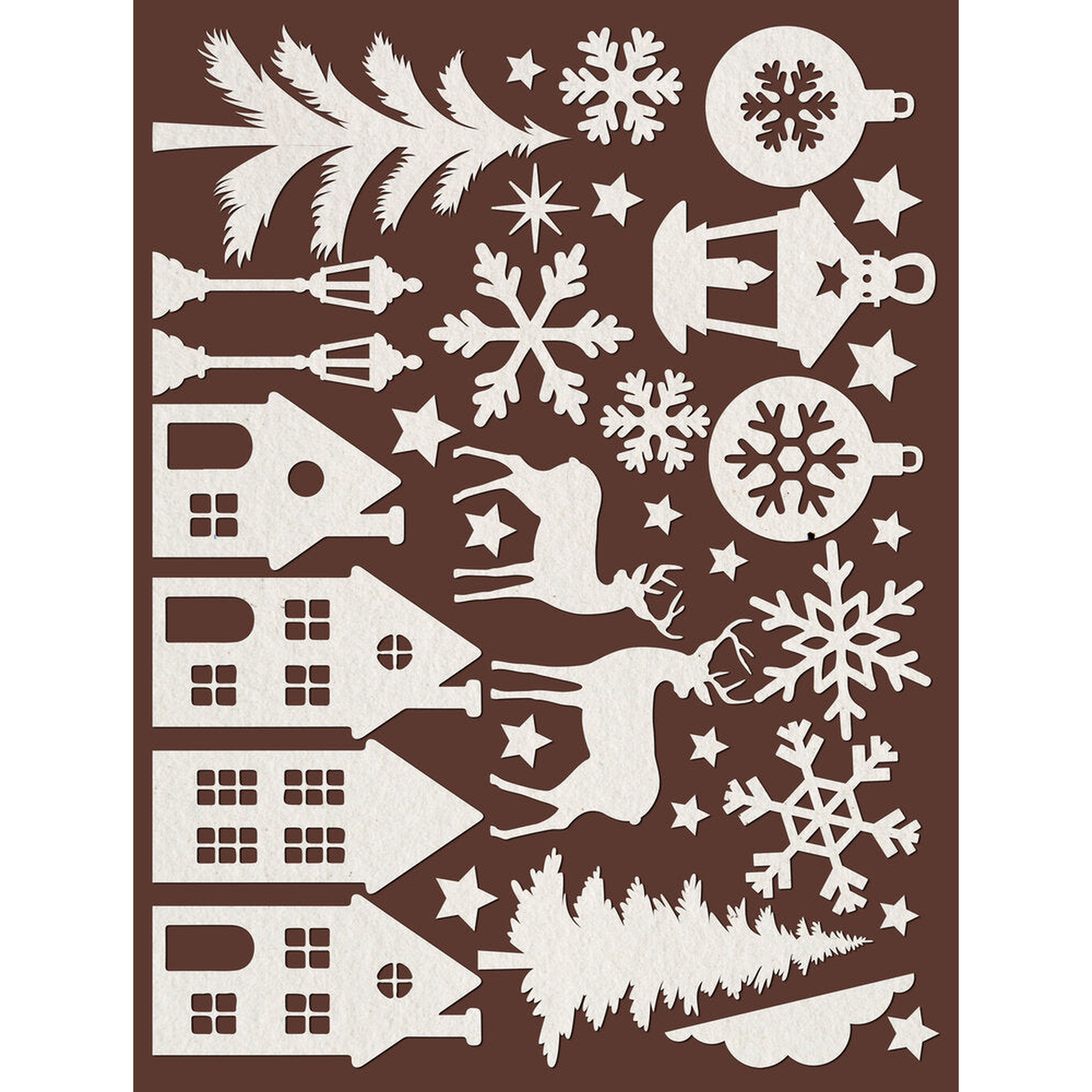 Art Paper Shapes Laser Cut Christmas