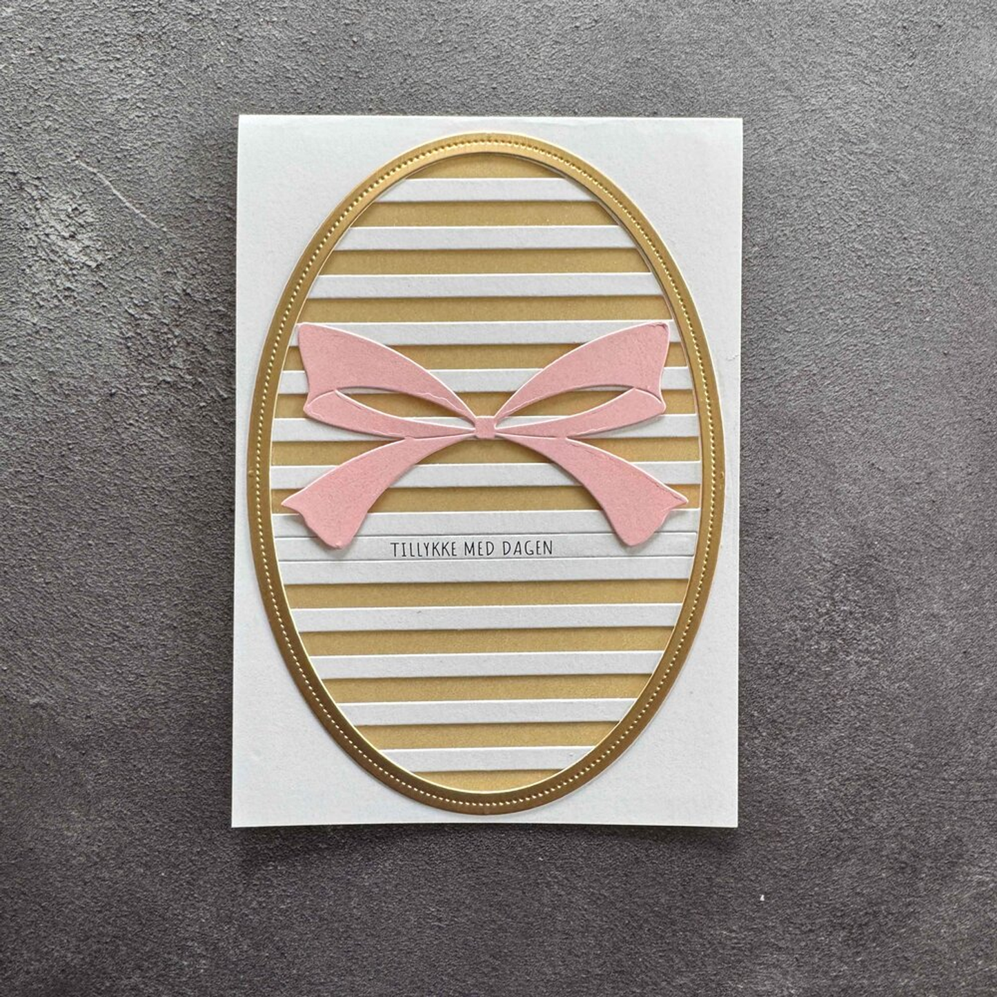 Oval Horizontal Striped Panel