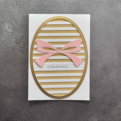 Oval Horizontal Striped Panel