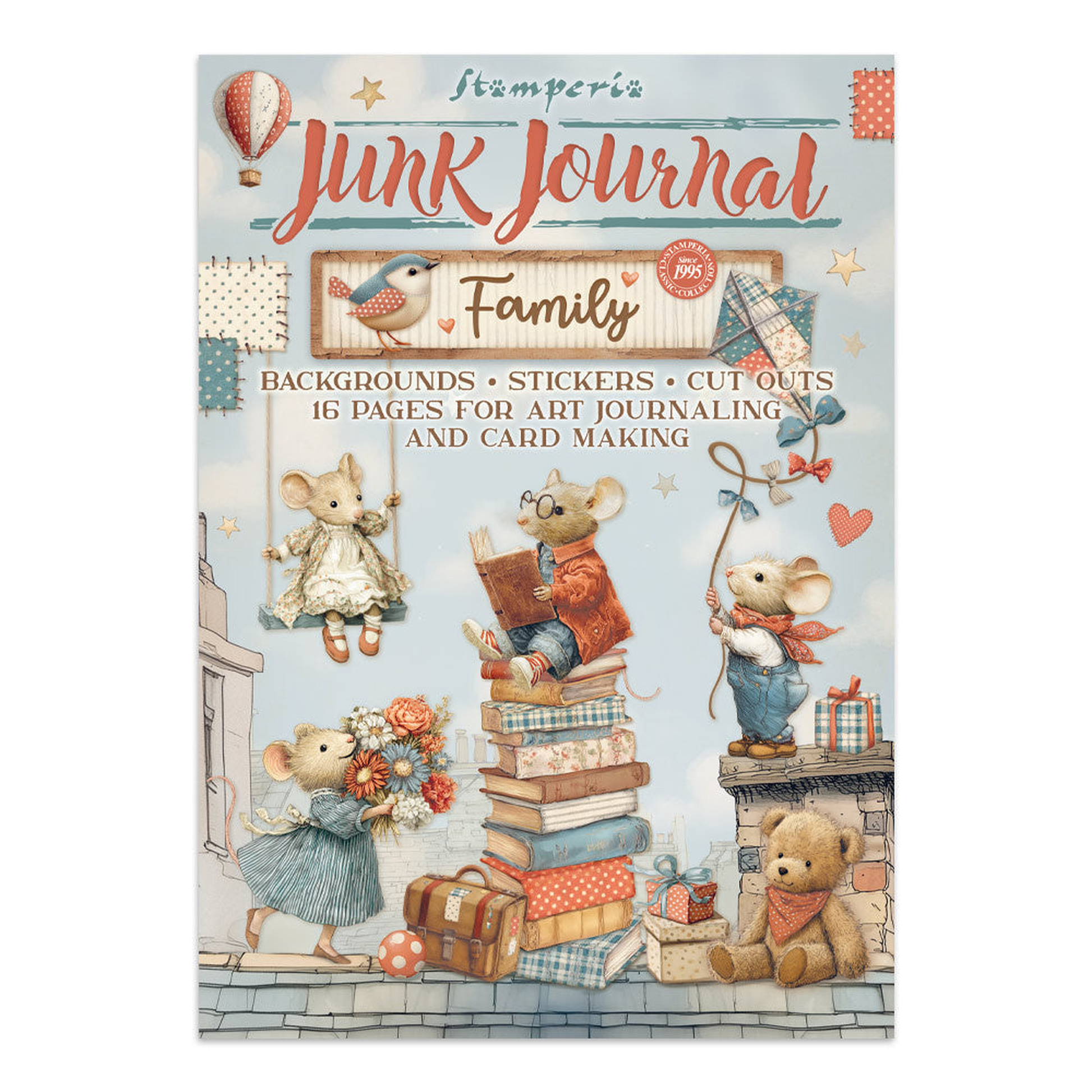 Family Junk Journal Stickers, Backgrounds, Cut-Outs