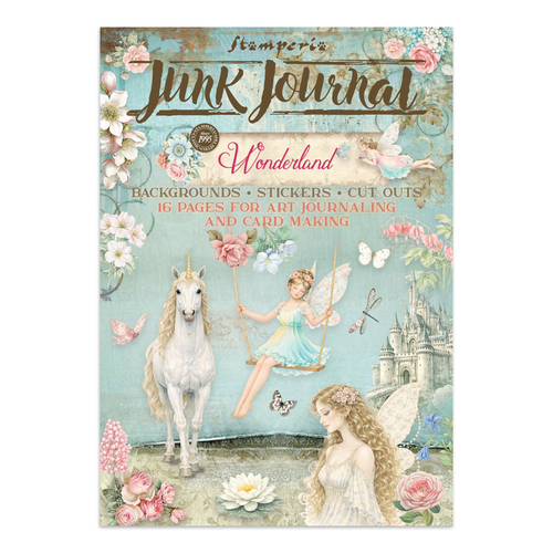 Wonderland Junk Journal Stickers, Backgrounds, Cut-Outs