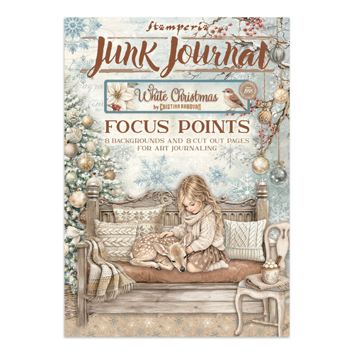 White Christmas Junk Journal A5 Focus Points