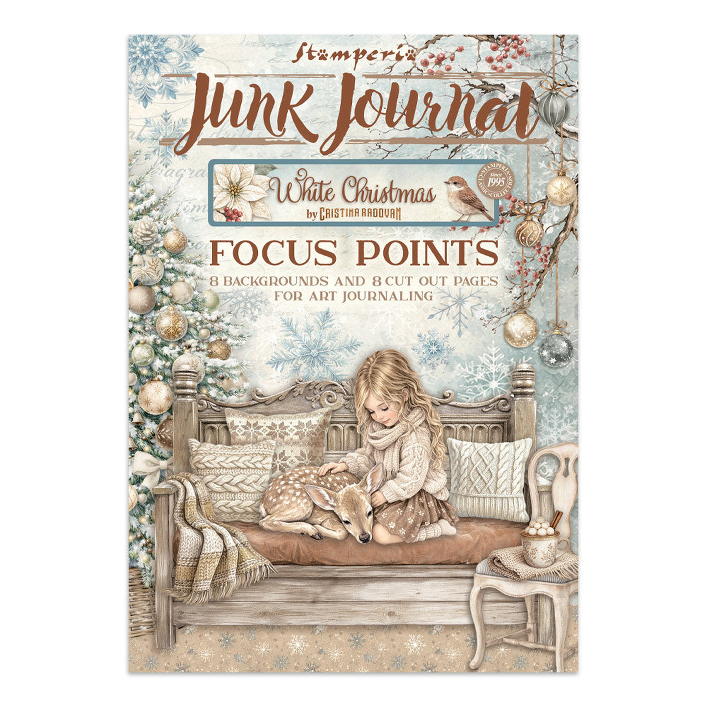 White Christmas Junk Journal A5 Focus Points