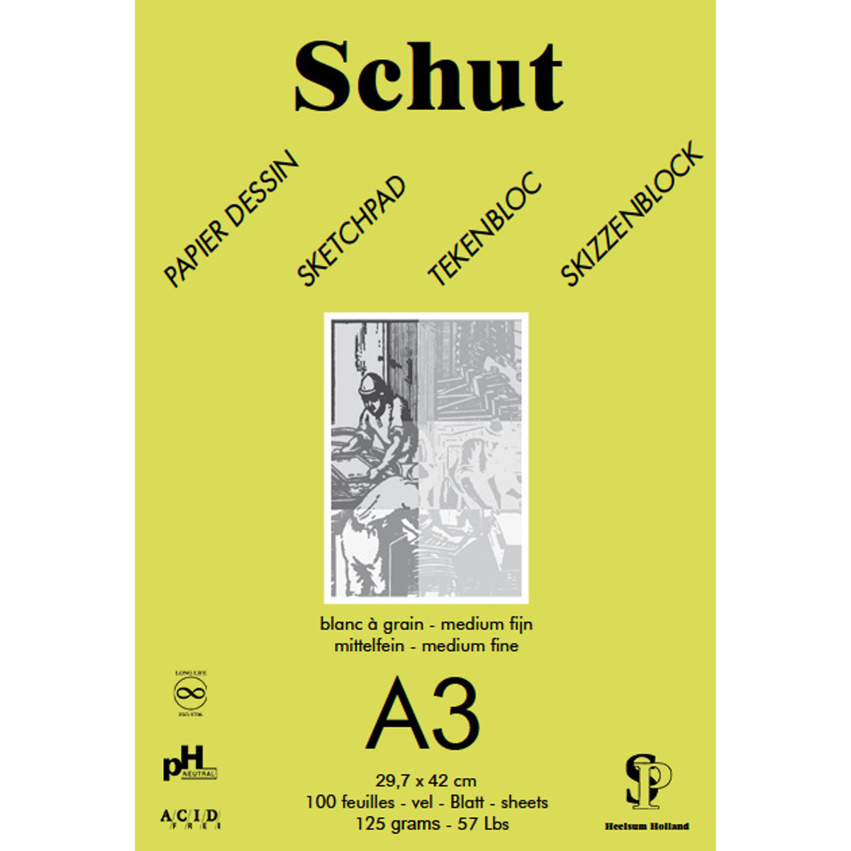 Sketchpad Green 125gr/m2
