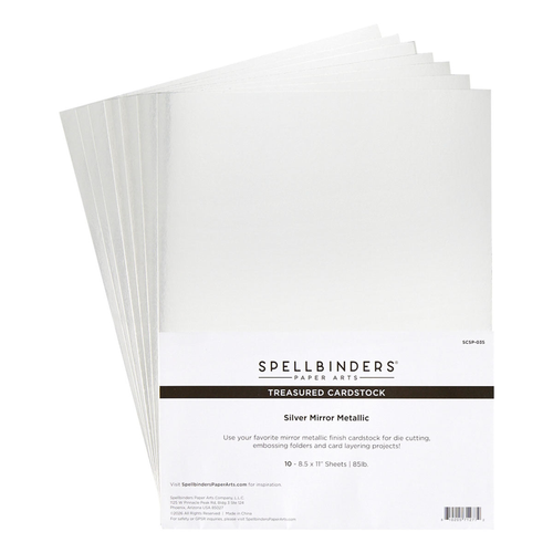 Treasured Cardstock Silver Mirror Metallic