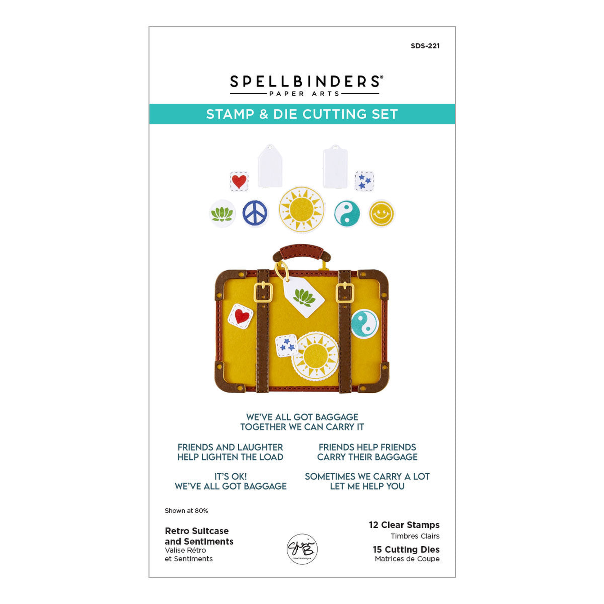We All Have Baggage - Retro Suitcase and Sentiments