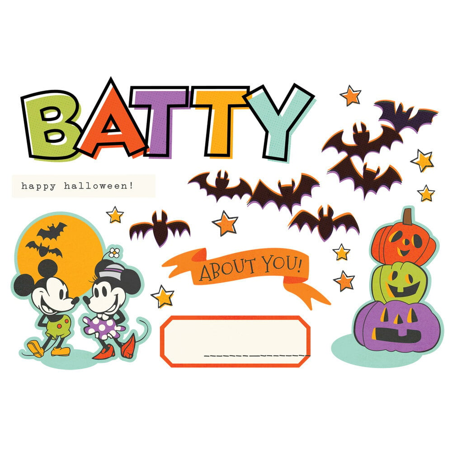 Say Cheese Classic Mouse Halloween Simple Pages Pieces