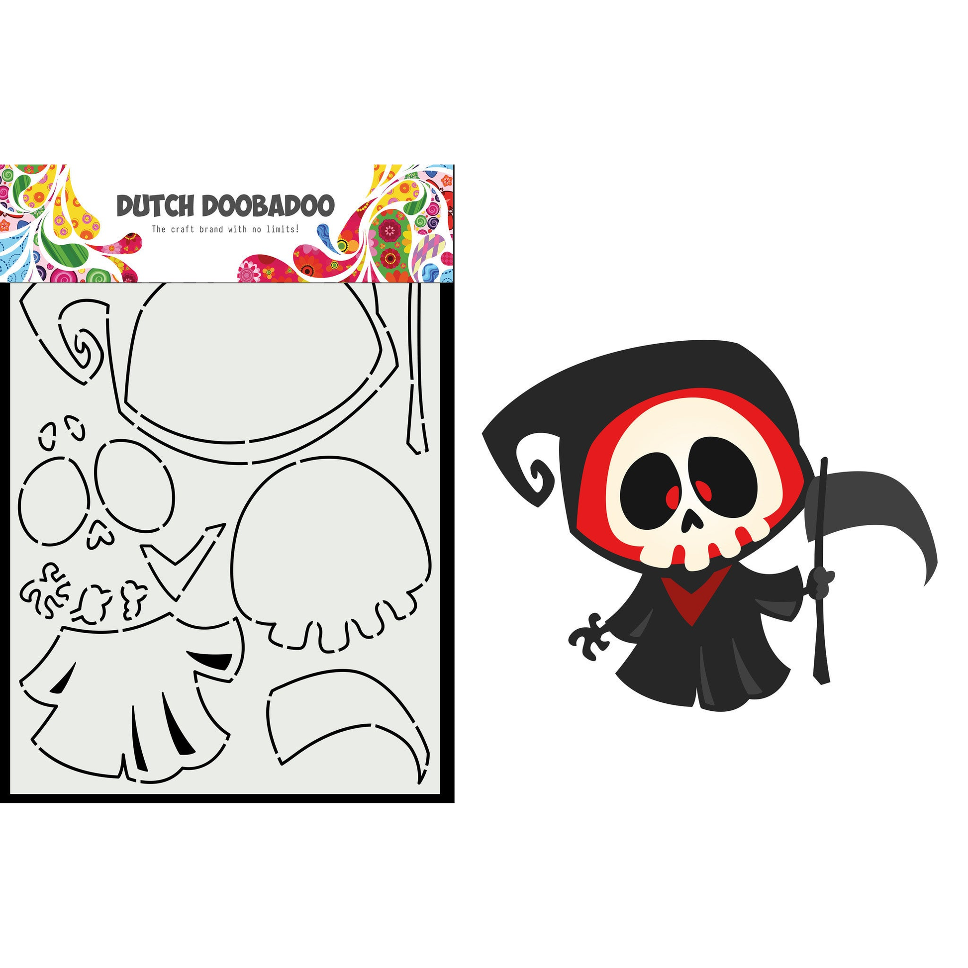 Dutch Card Art Build Up A5 Reaper Skelet