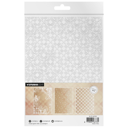 Cottage Christmas Acetate Sheets Plaid & Snow
