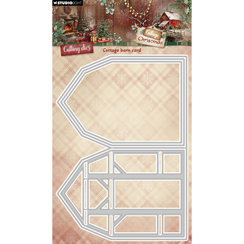 Cottage Christmas Cottage Barn Card