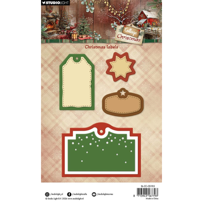 Cottage Christmas Christmas Labels