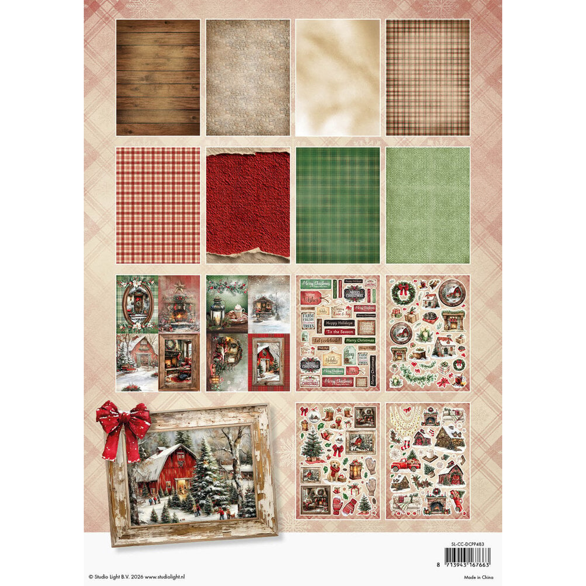 Cottage Christmas Die-Cut Designer Paper Pad