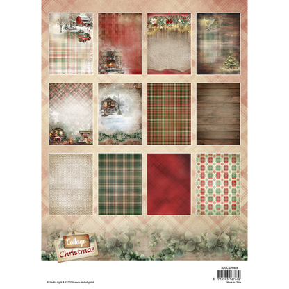 Cottage Christmas Designer Paper Pad Background