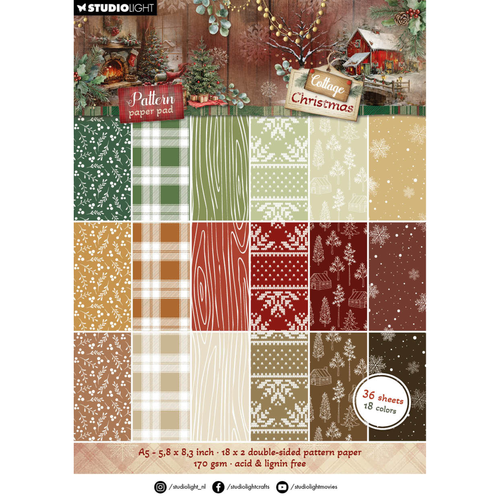 Cottage Christmas Pattern Paper Pad
