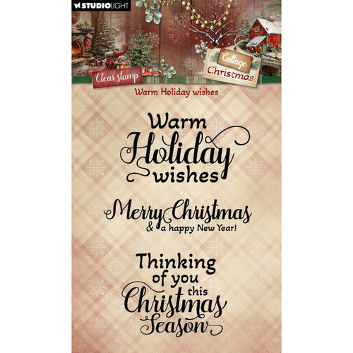 Cottage Christmas Warm Holiday Wishes